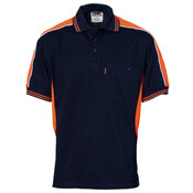 Polyester Cotton Panel Polo Shirt - Short Sleeve