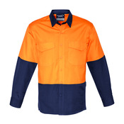 Syzmik Workwear Mens Rugged Cooling Hi Vis Spliced Shirt